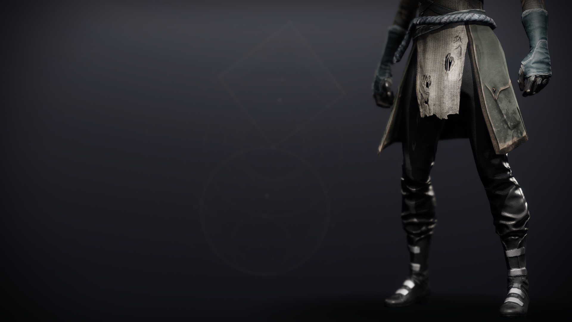 An in-game render of the Cinder Pinion Boots.