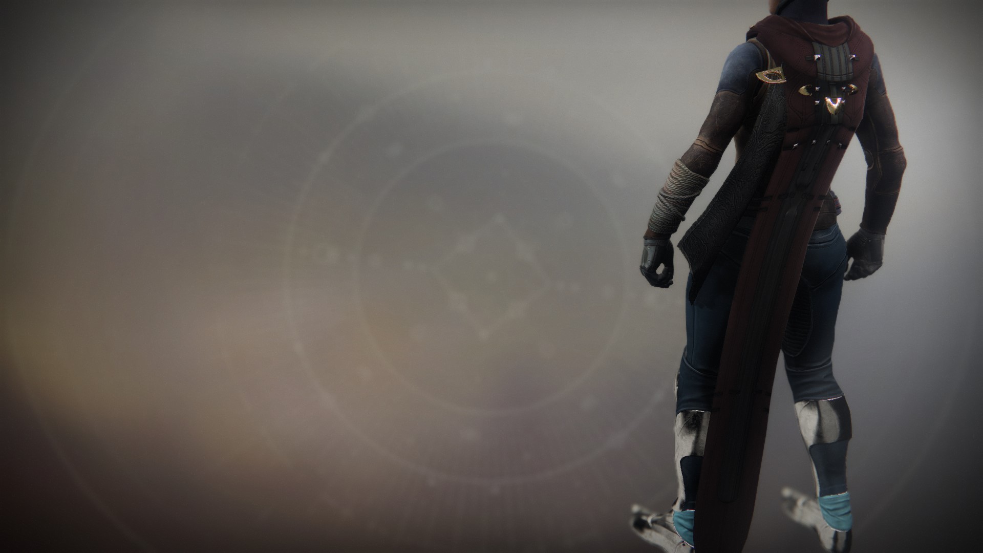 An in-game render of the Cloak of the Great Hunt.