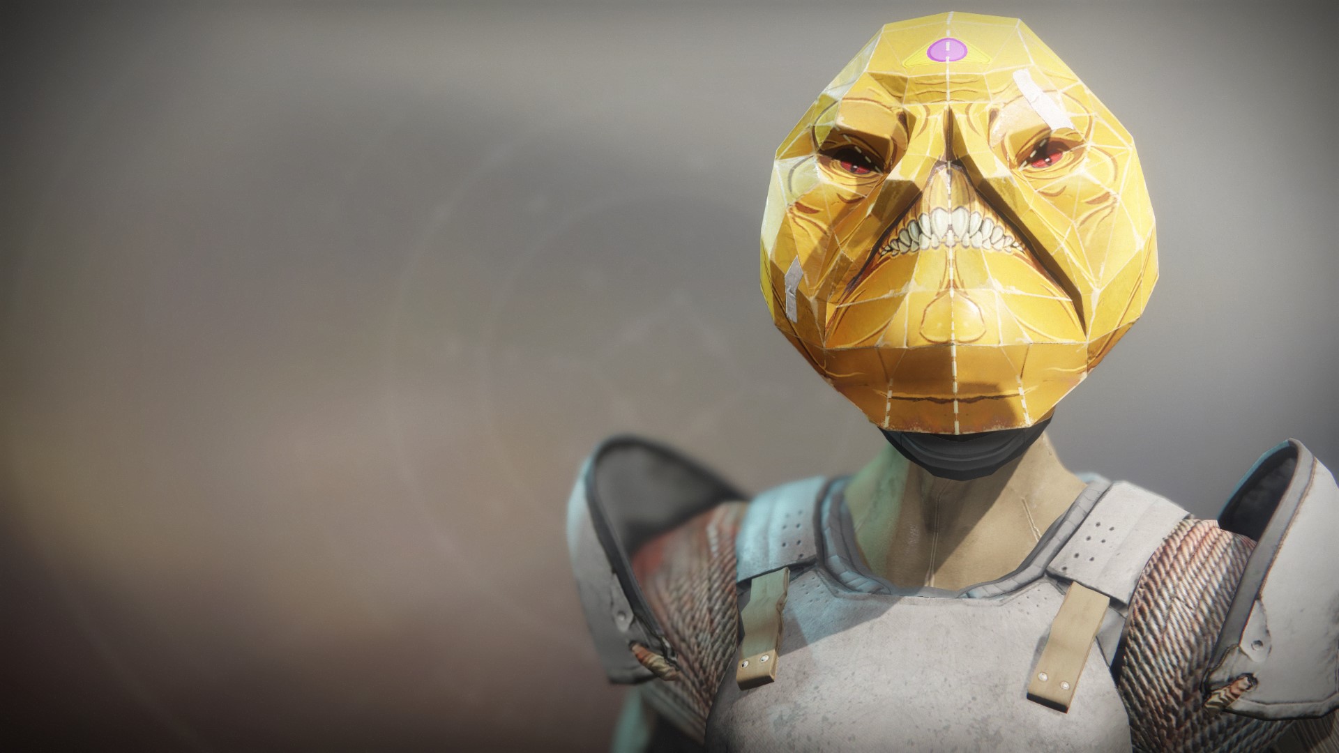An in-game render of the Opulent Calus Mask.