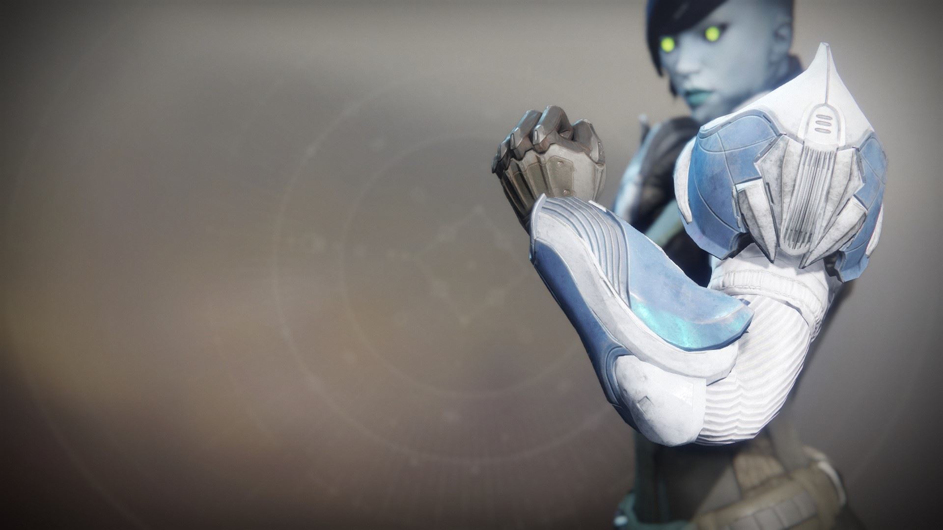 An in-game render of the Froststrike Gauntlets.