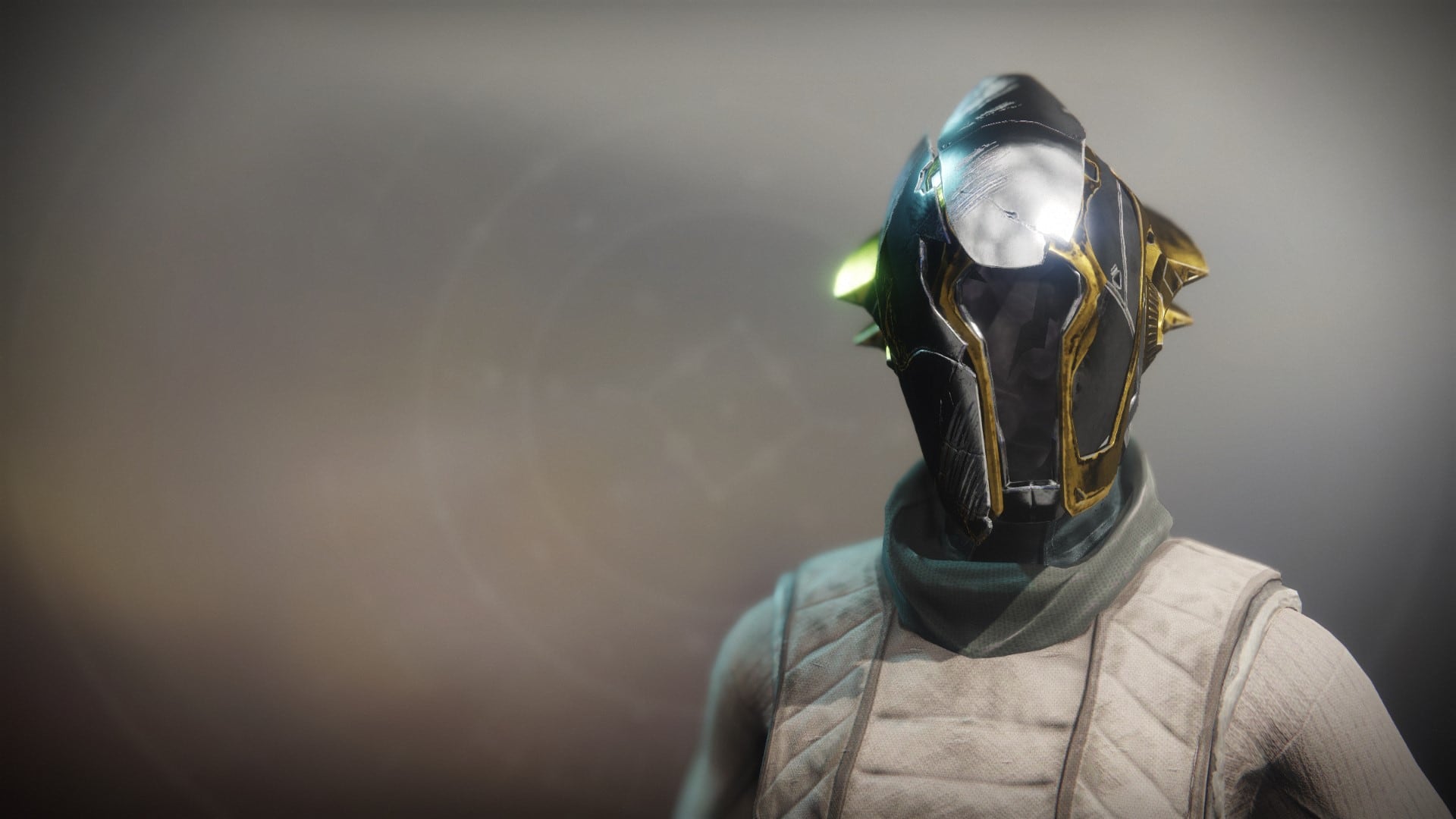 An in-game render of the Solstice Hood (Drained).