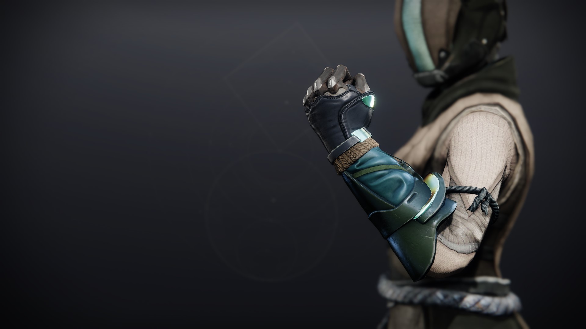 An in-game render of the Veritas Gloves.