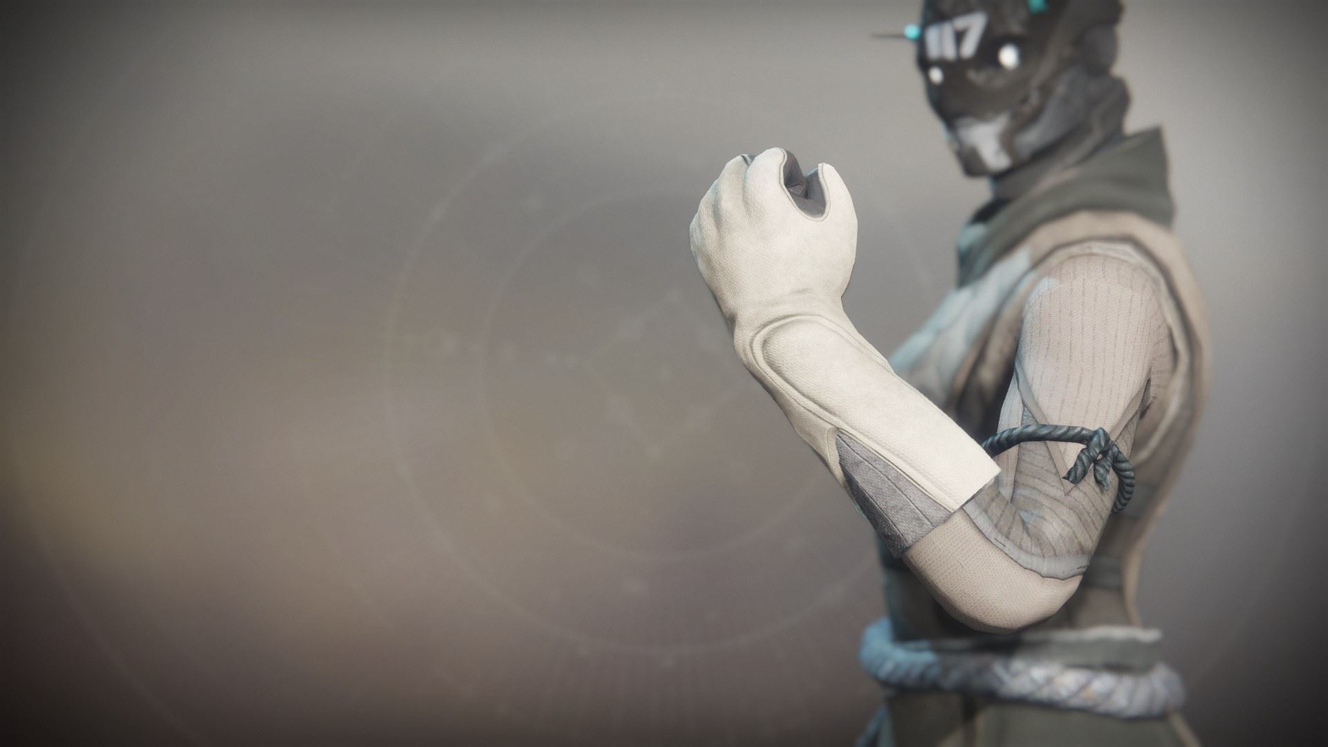 An in-game render of the Solstice Gloves (Rekindled).