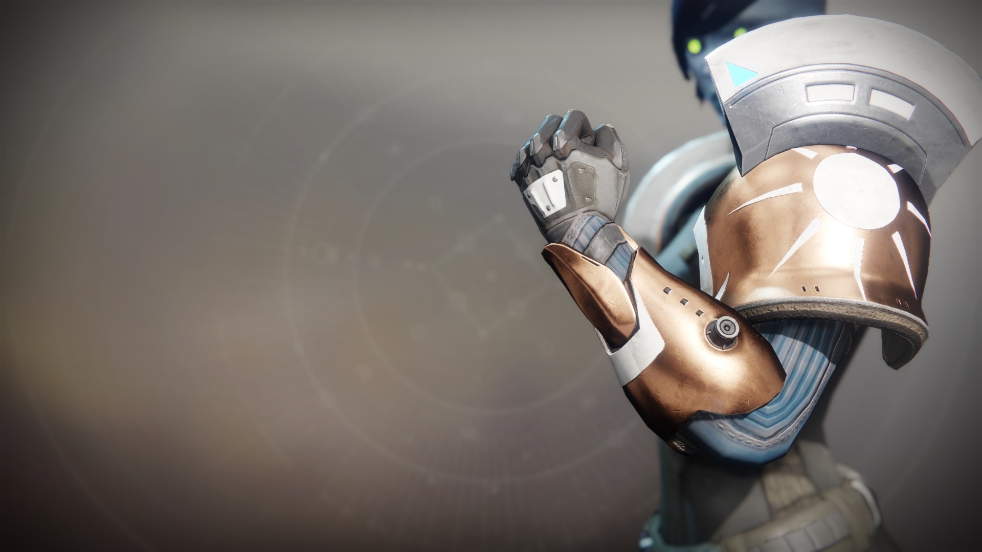 An in-game render of the Kairos Function Gauntlets.