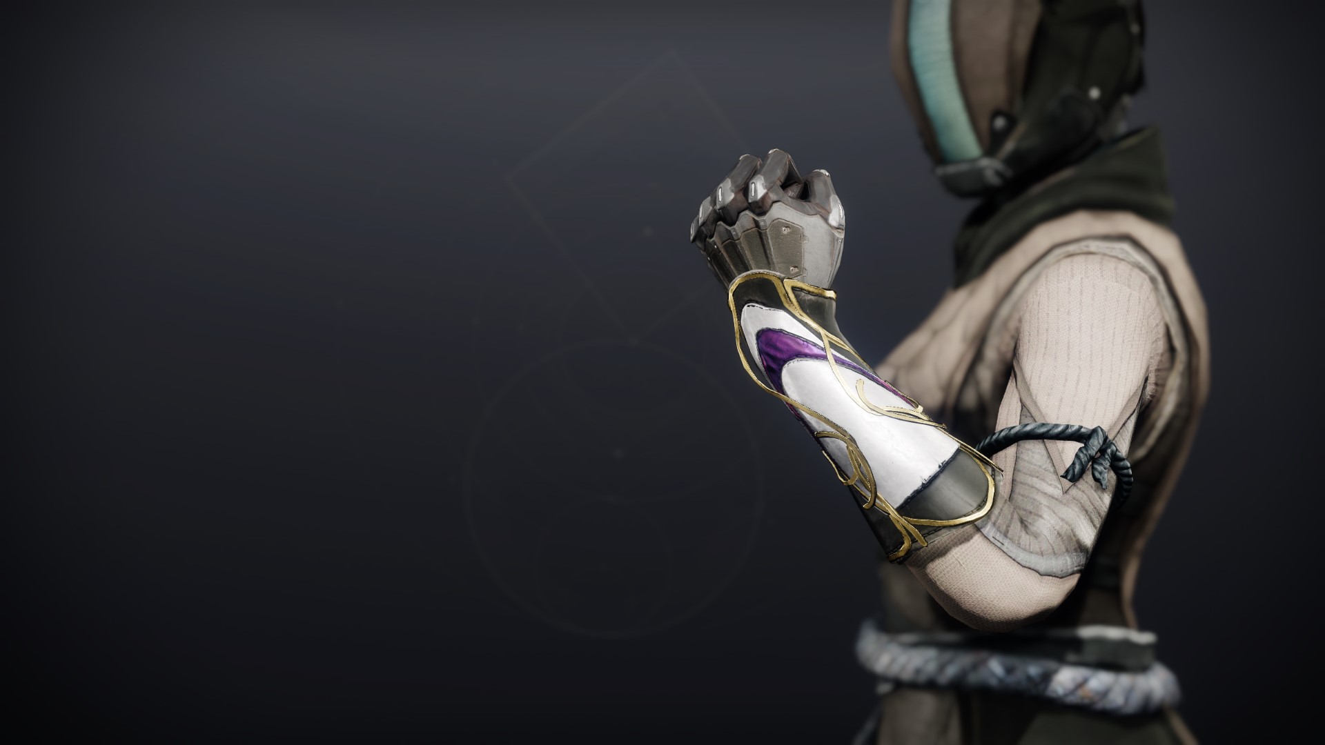 An in-game render of the Celestine Gloves (Magnificent).