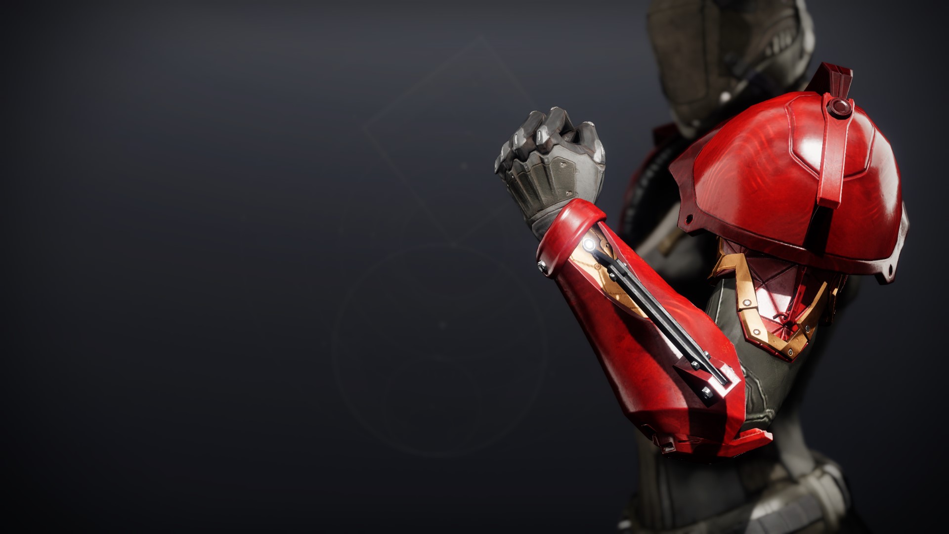 An in-game render of the Forged Machinist Gauntlets.