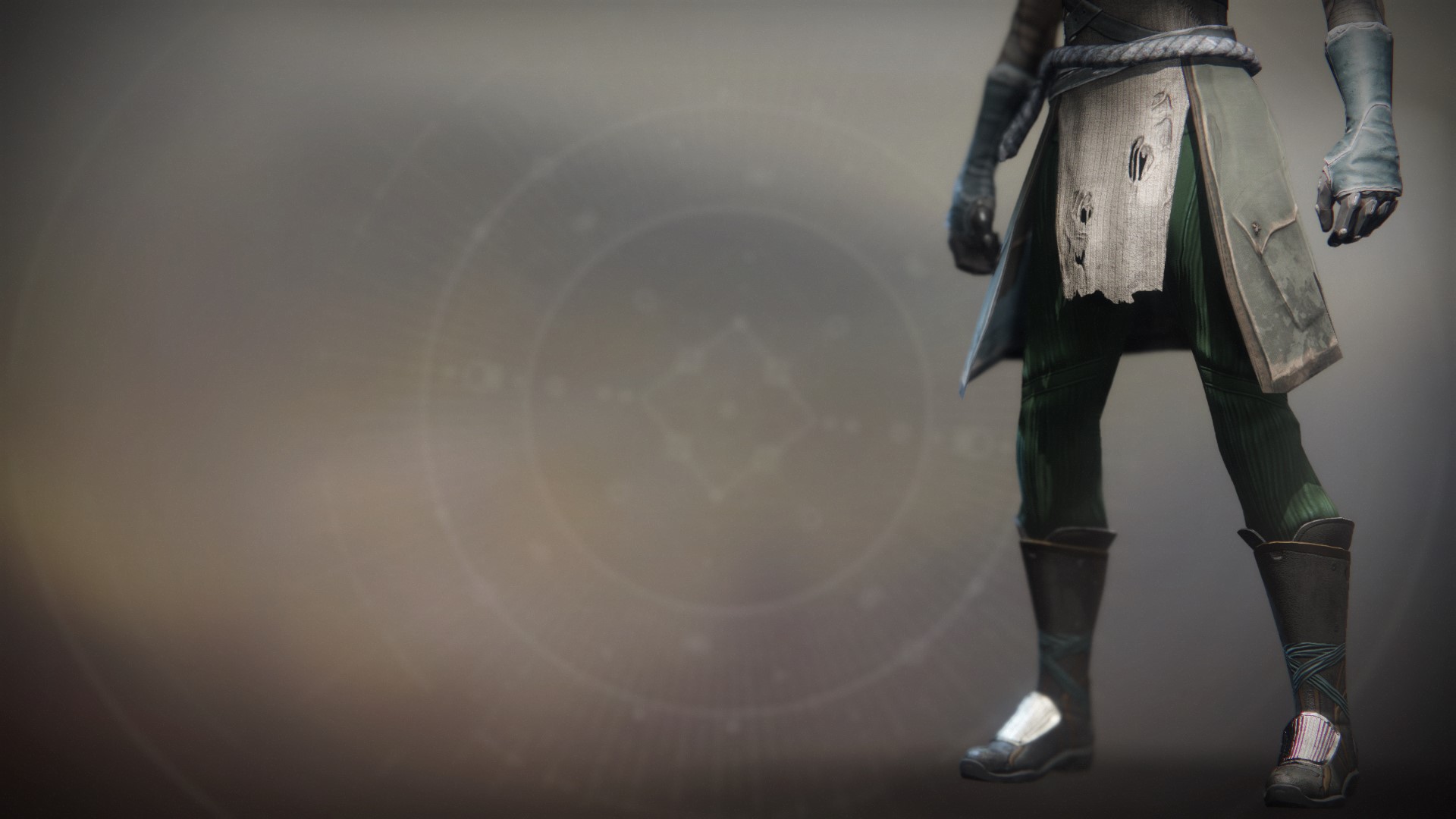 An in-game render of the Timur's Iron Boots.