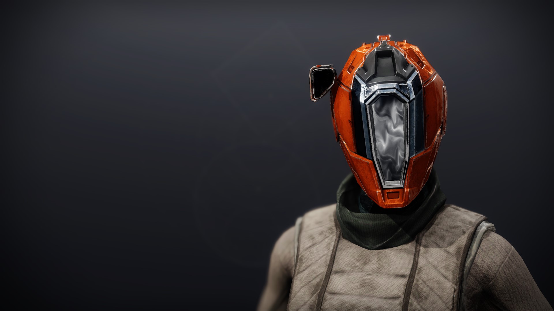 An in-game render of the Phobos Warden Cowl.