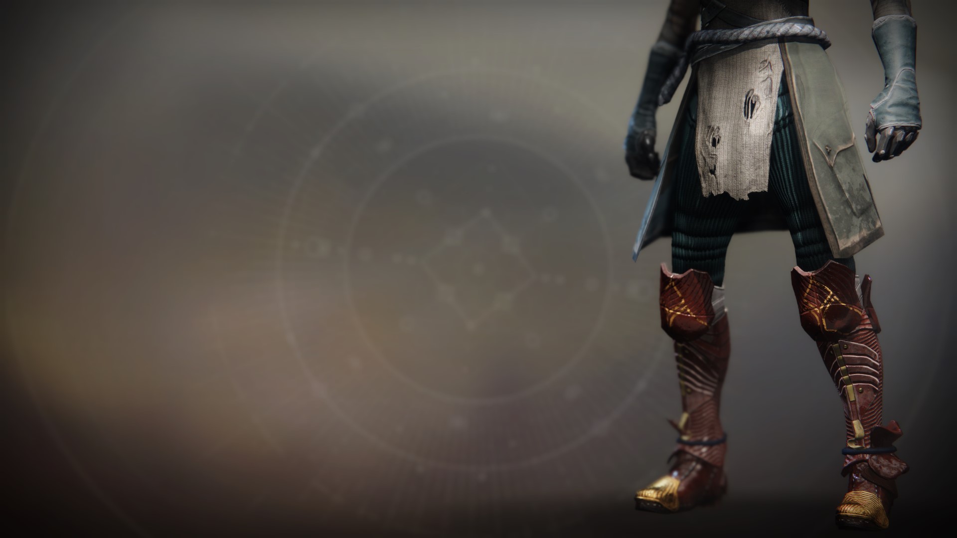 An in-game render of the Iron Remembrance Legs.