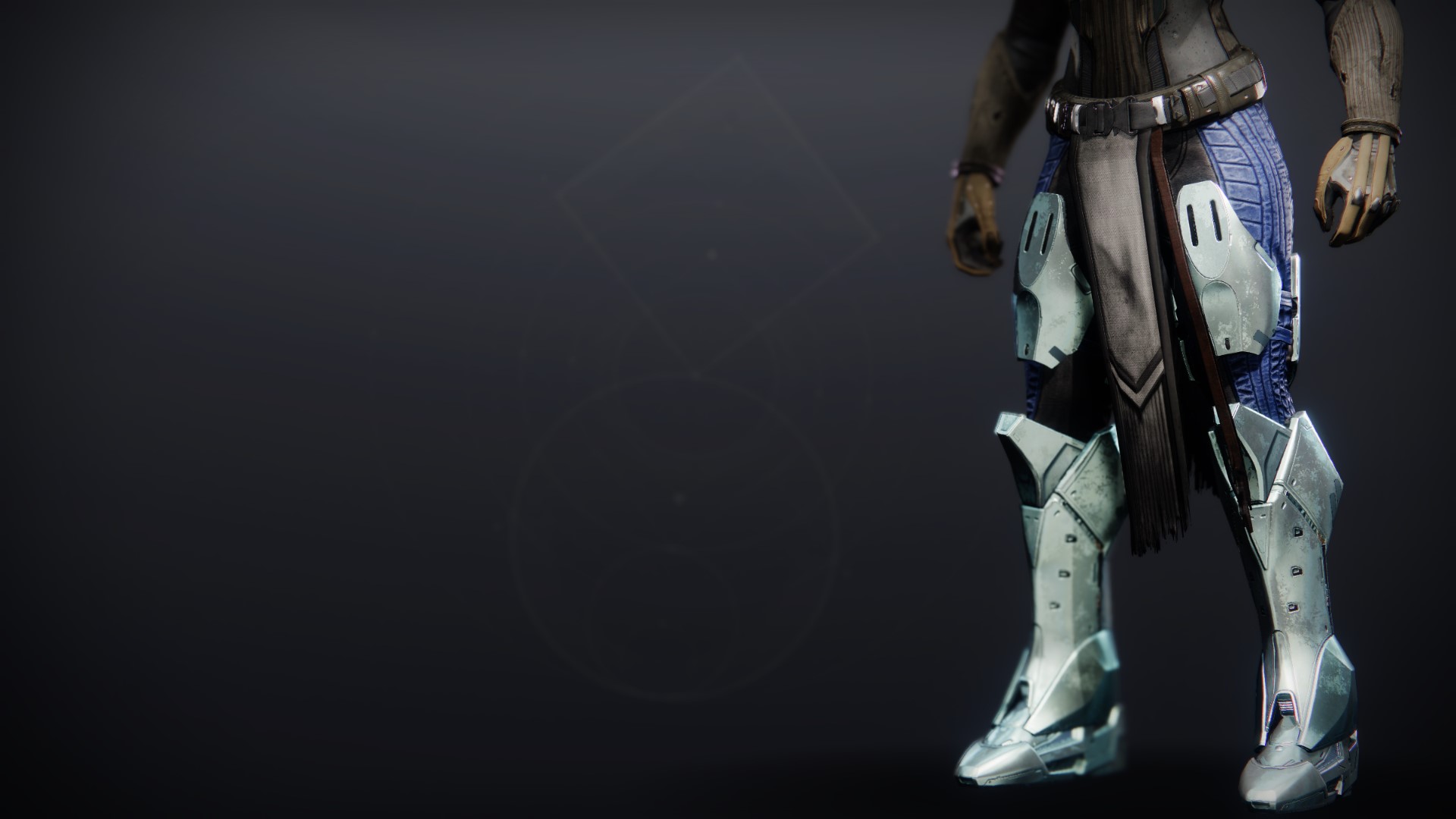 An in-game render of the Righteous Greaves.