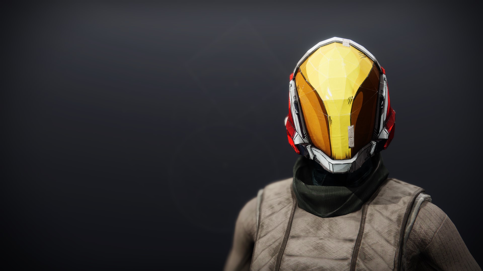 An in-game render of the Shaded Titan Mask.