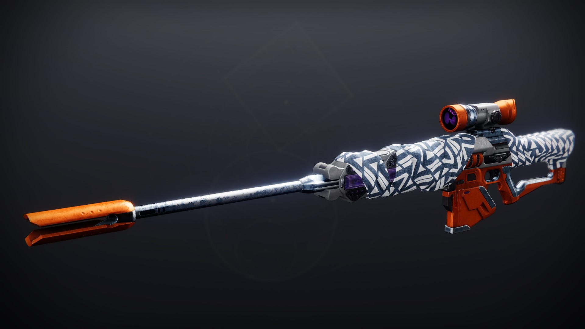 An in-game render of the Balistraria Wrap (Ornament).