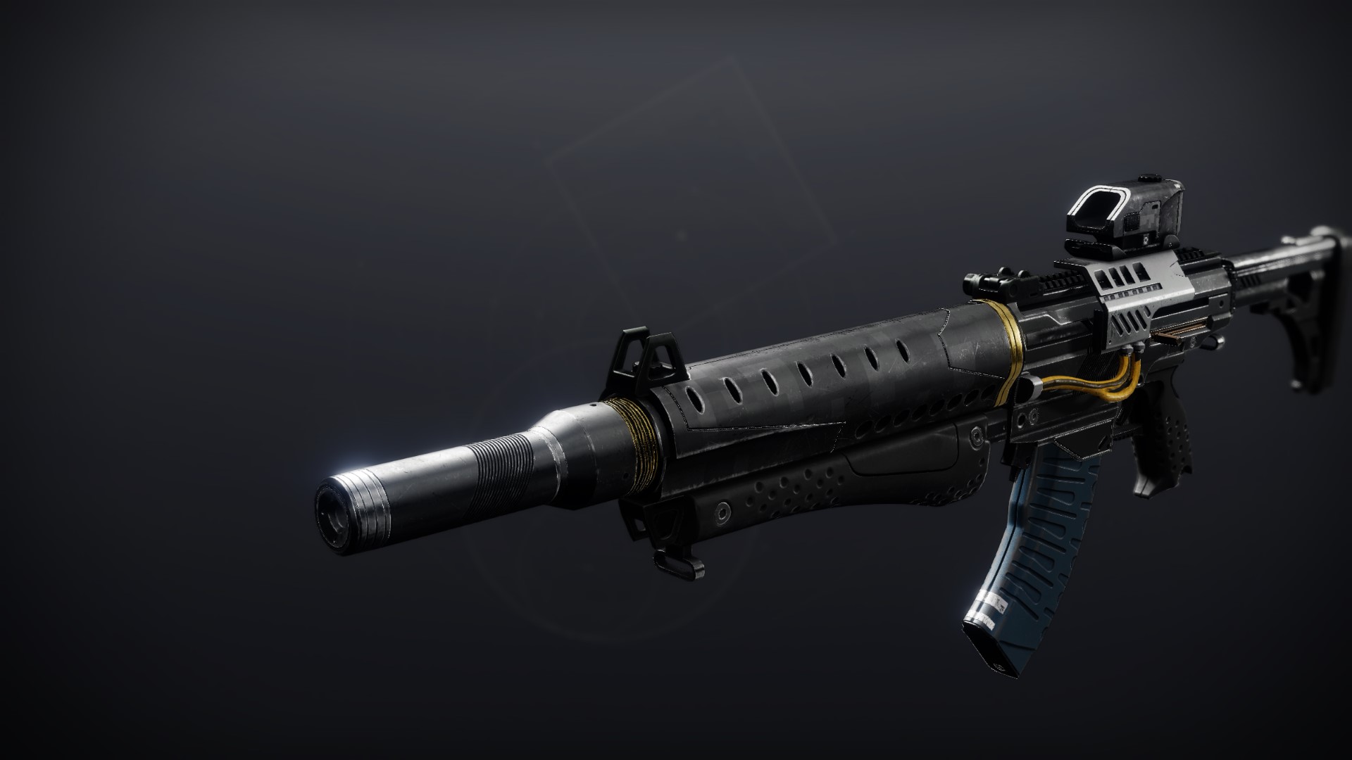 An in-game render of the Seventh Seraph Carbine.