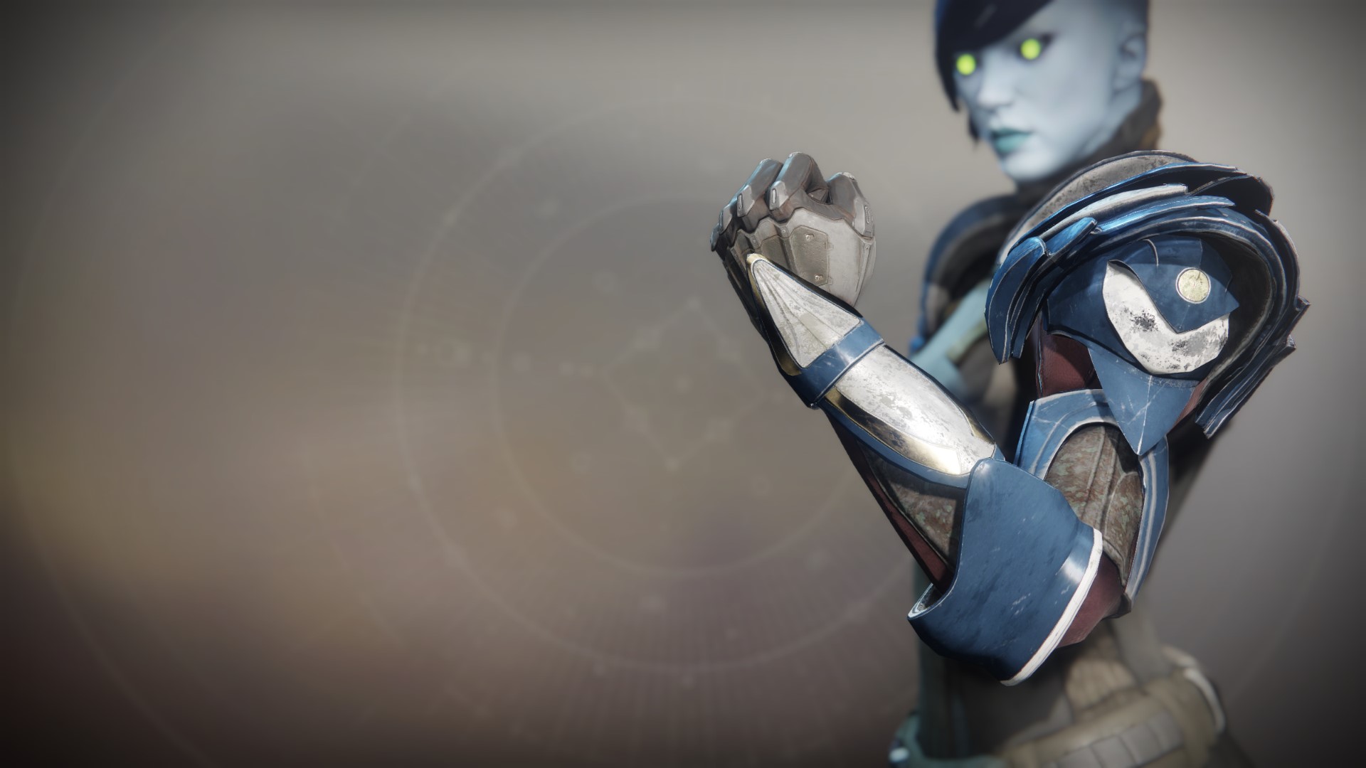 An in-game render of the Gauntlets of the Great Hunt.