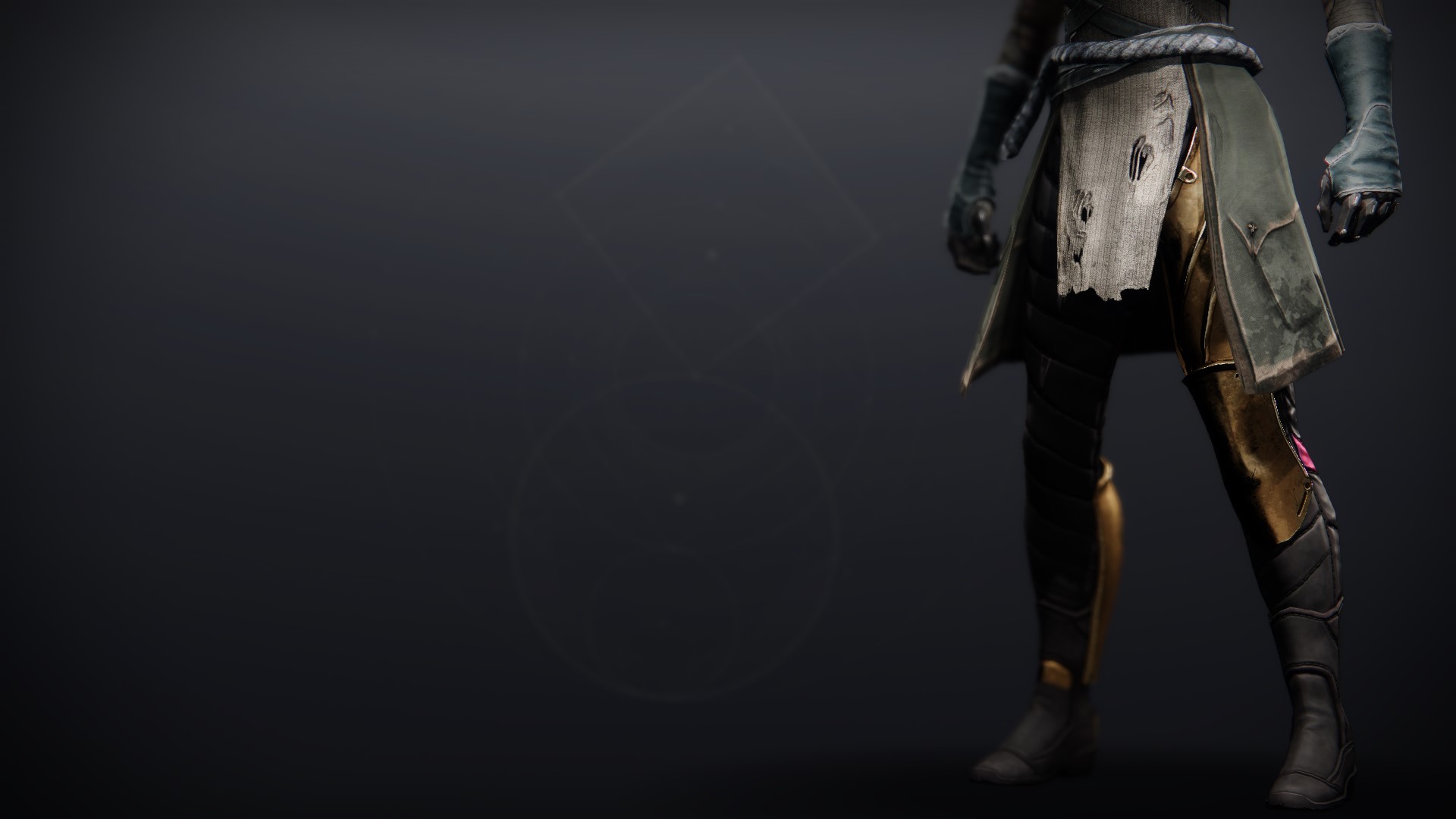 An in-game render of the Tusked Allegiance Boots.