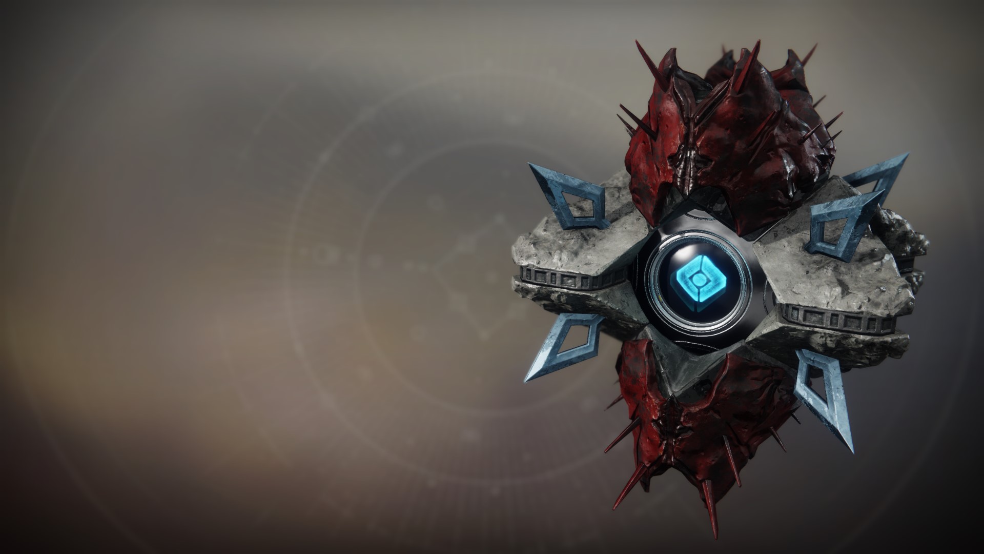 An in-game render of the Scarlet Swarm Shell.