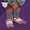 Diseño de armadura de piernas de titán forjada con fuego
