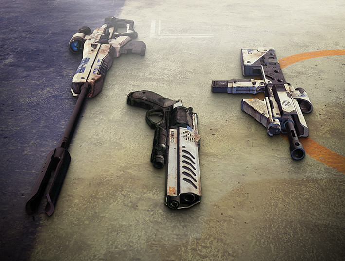 T7: diseños de arma