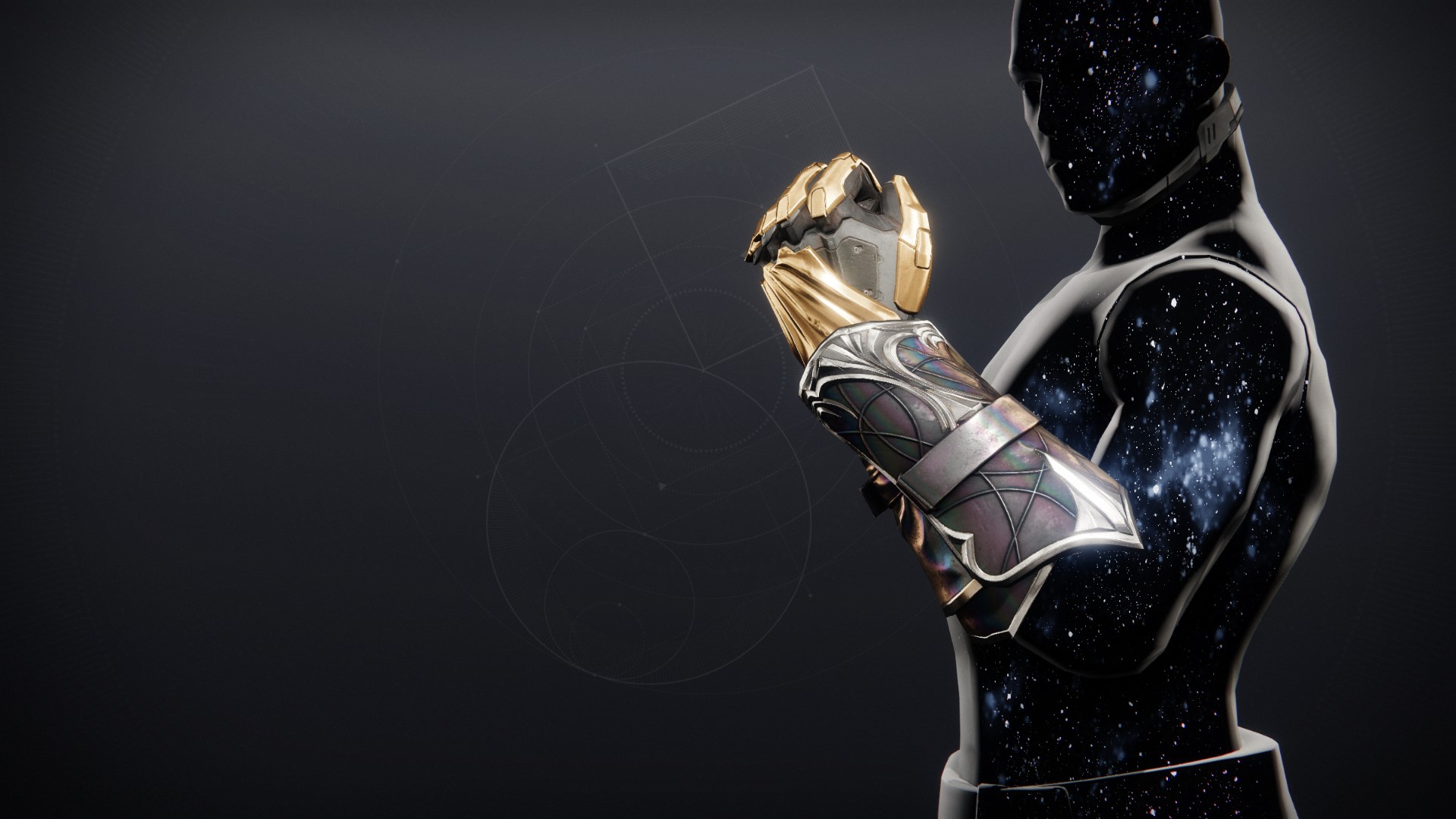 An in-game render of the Sunlit Gloves.