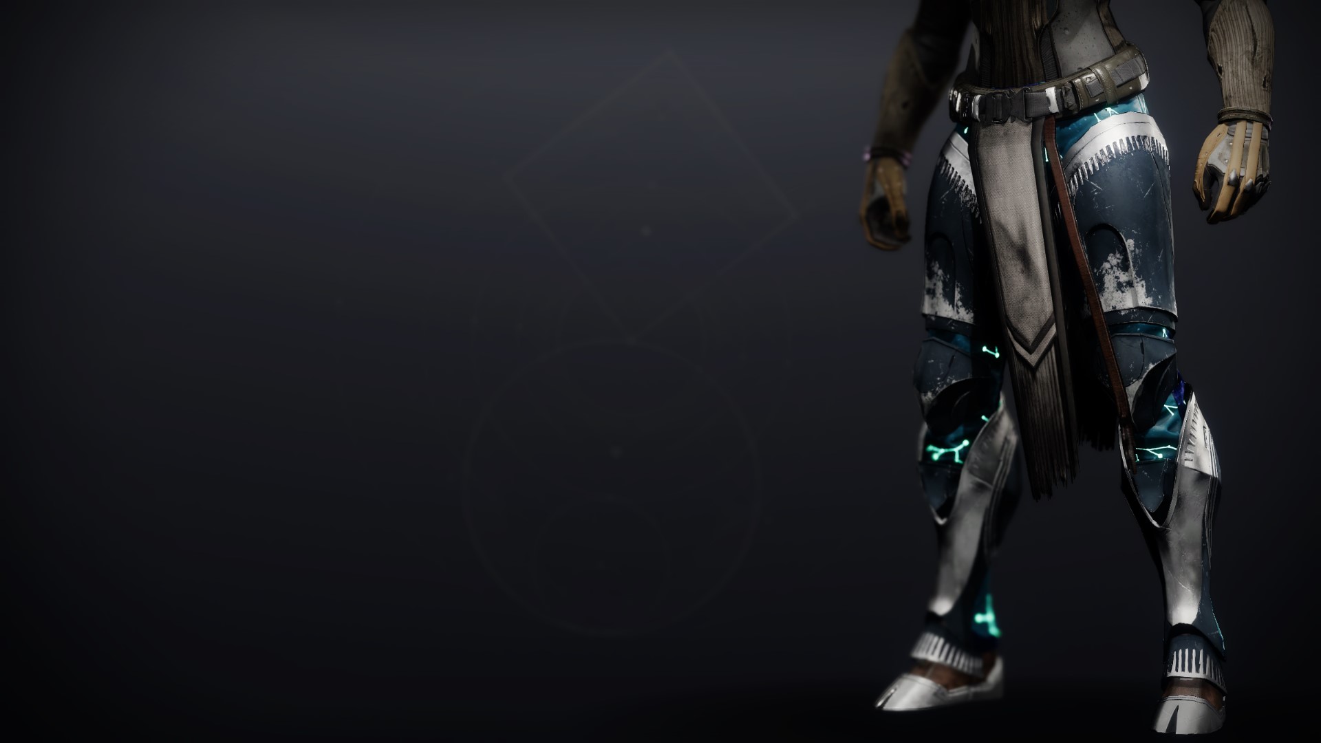 An in-game render of the Celestial Greaves.