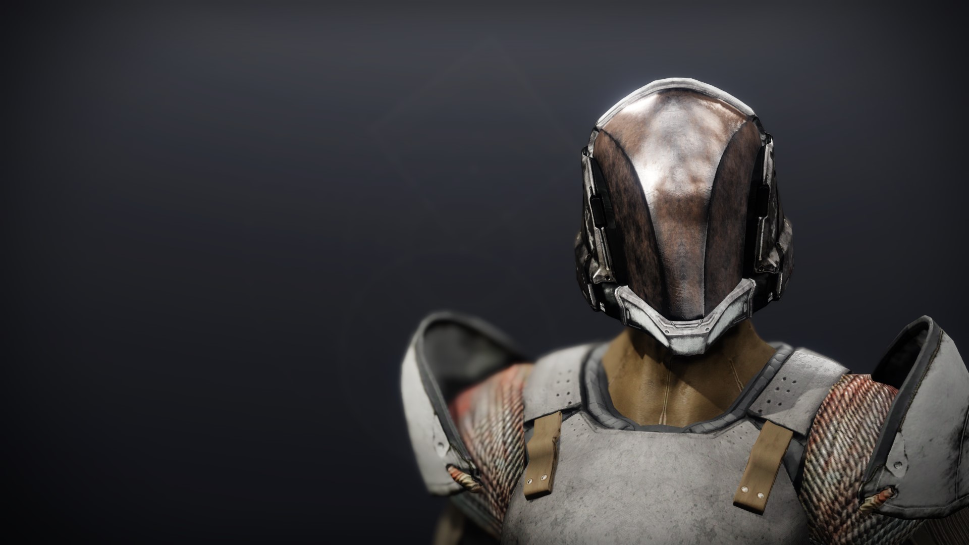 An in-game render of the Solstice Helm (Renewed).