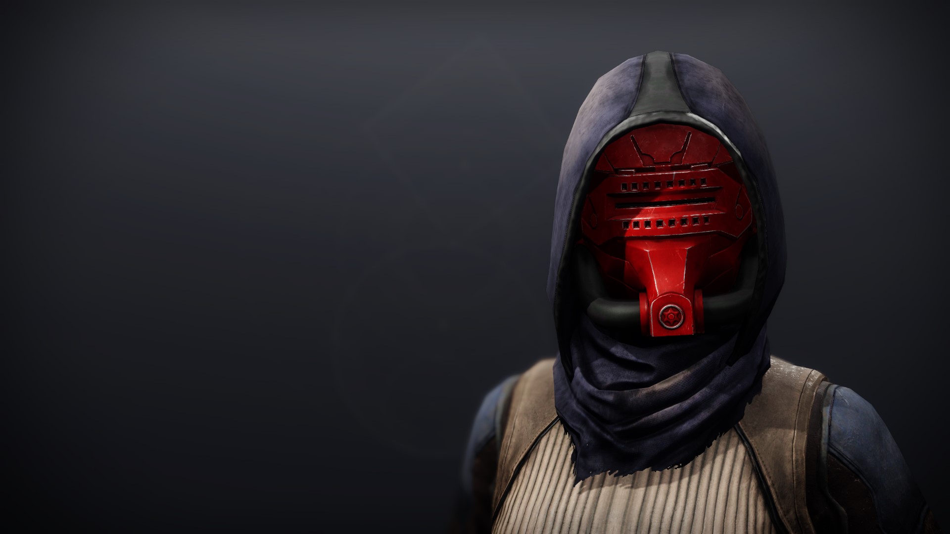An in-game render of the Cinder Pinion Cowl.