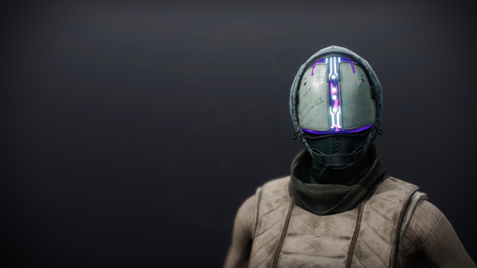 An in-game render of the Crystocrene Hood.