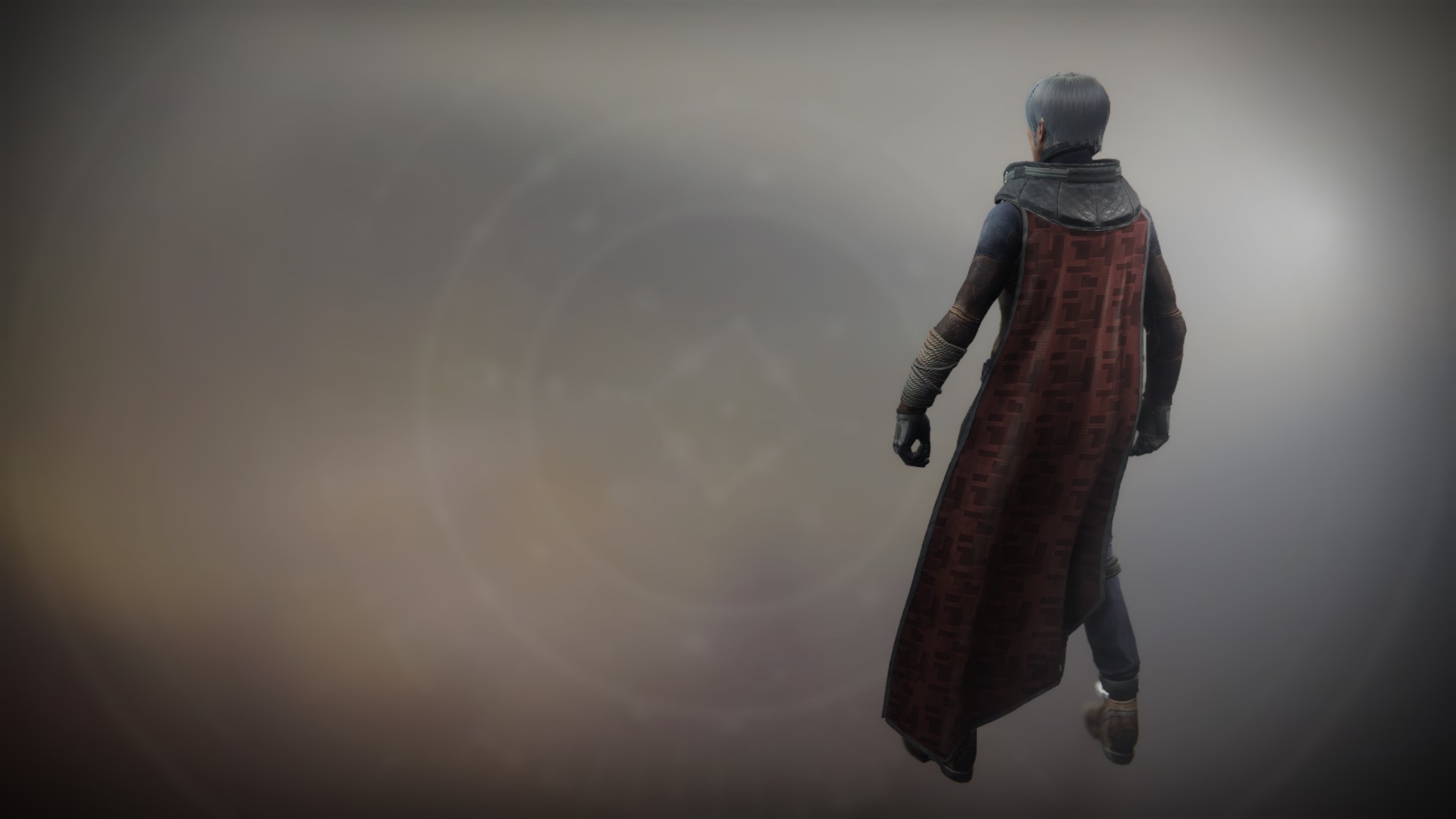 An in-game render of the Exodus Down Cloak.
