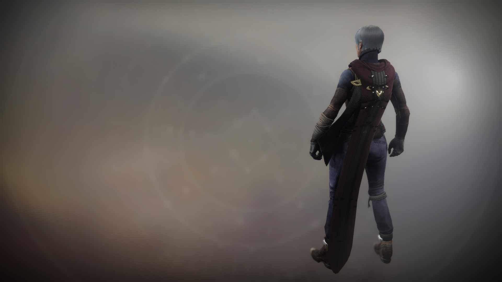 An in-game render of the Cloak of the Great Hunt.