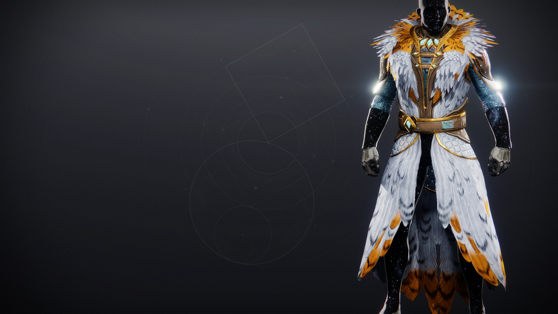 An in-game render of the Opulent Strix Robes.