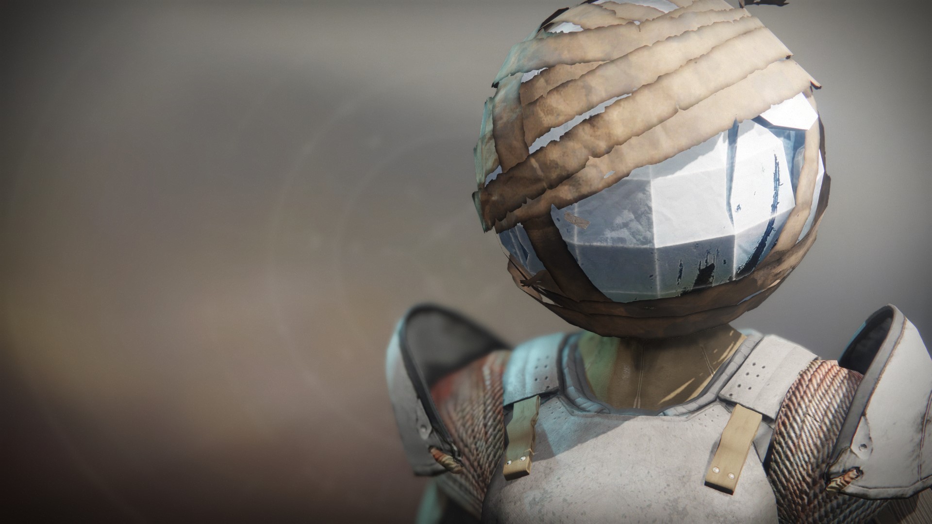 An in-game render of the Wrapped Traveler Mask.