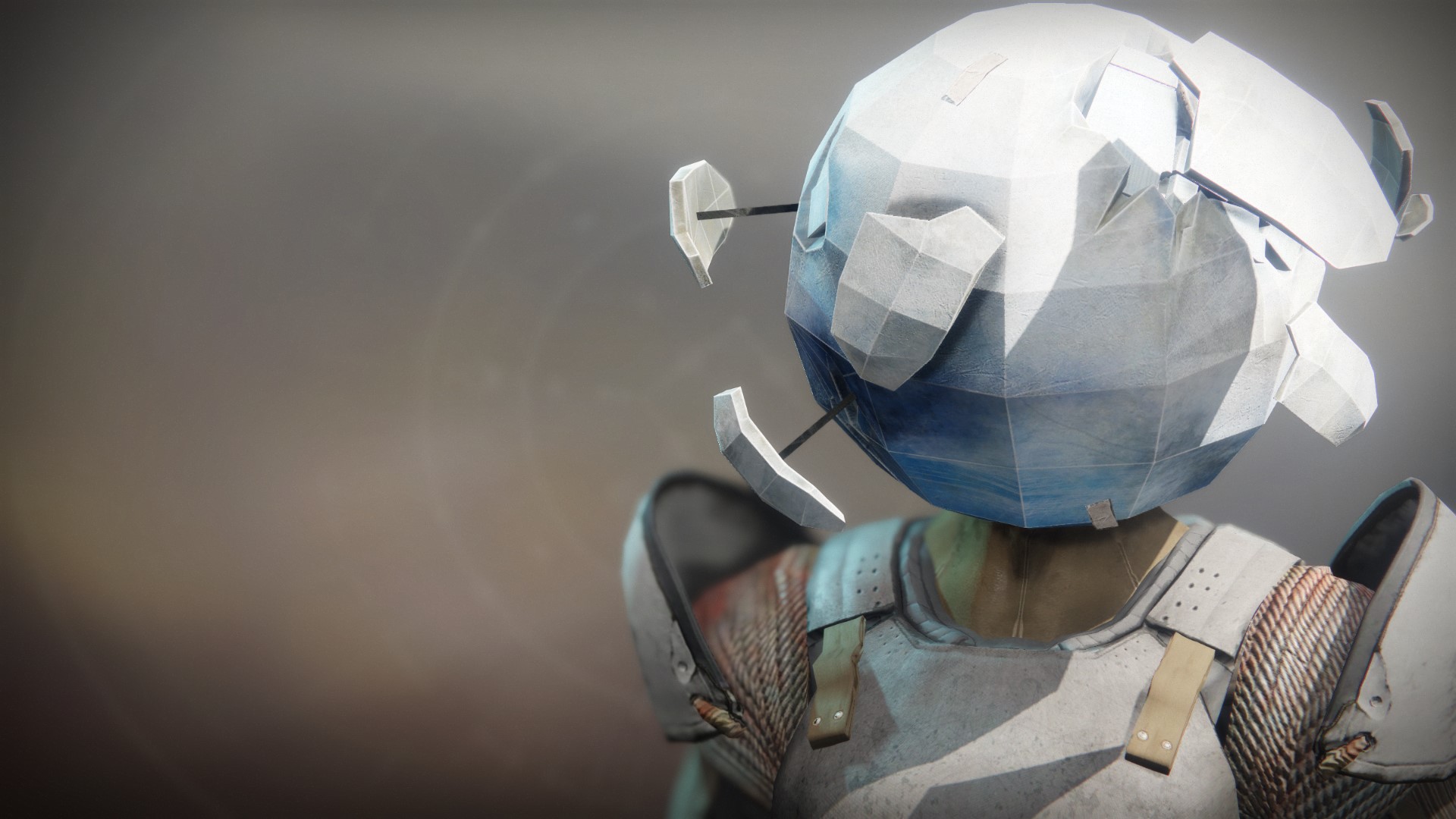 An in-game render of the Fractured Traveler Mask.
