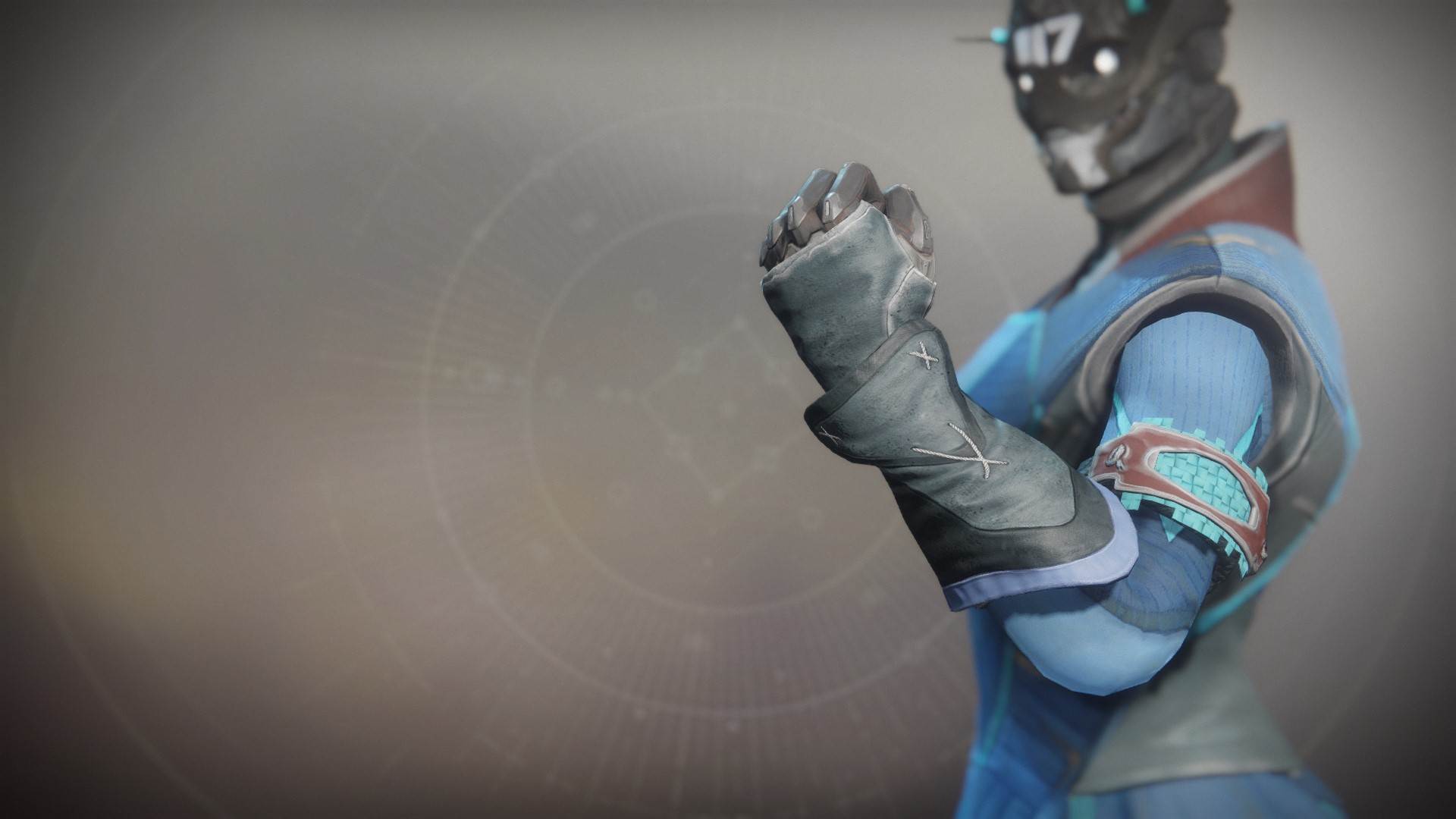An in-game render of the Songbreaker Gloves.