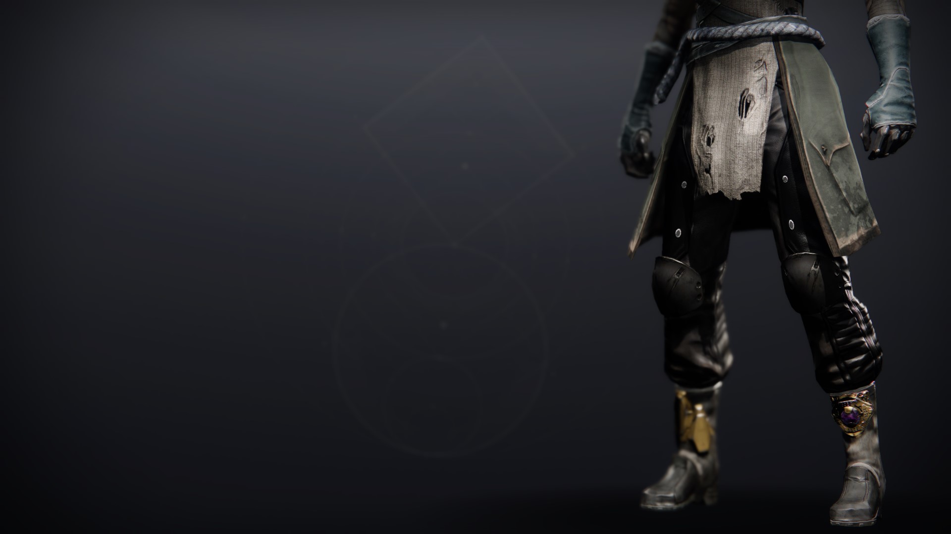 An in-game render of the Opulent Scholar Boots.