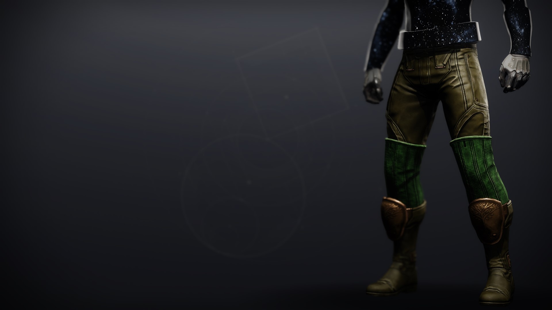 An in-game render of the Iron Companion Legs.