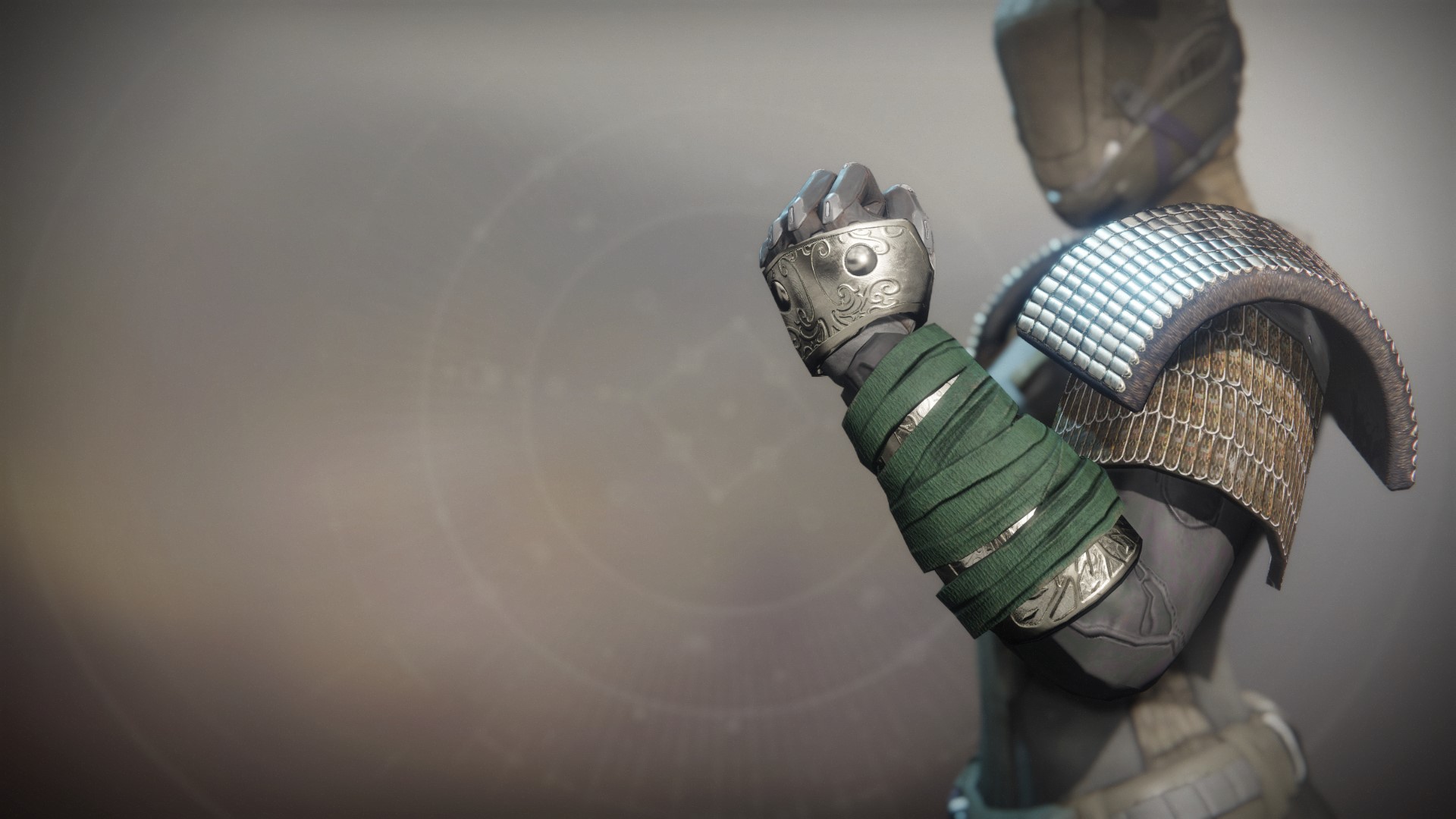 An in-game render of the Iron Pledge Ornament.