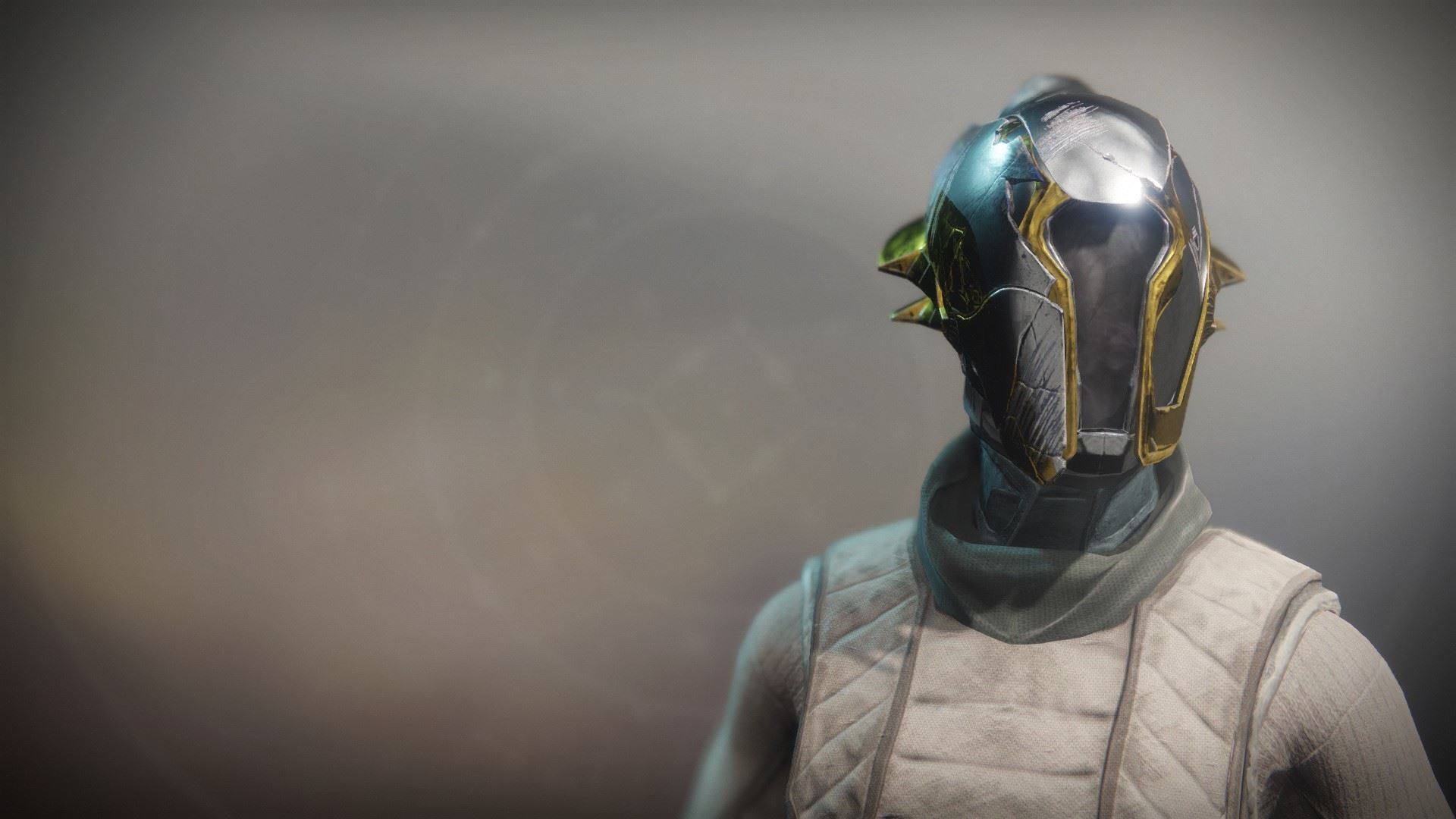An in-game render of the Solstice Hood (Scorched).