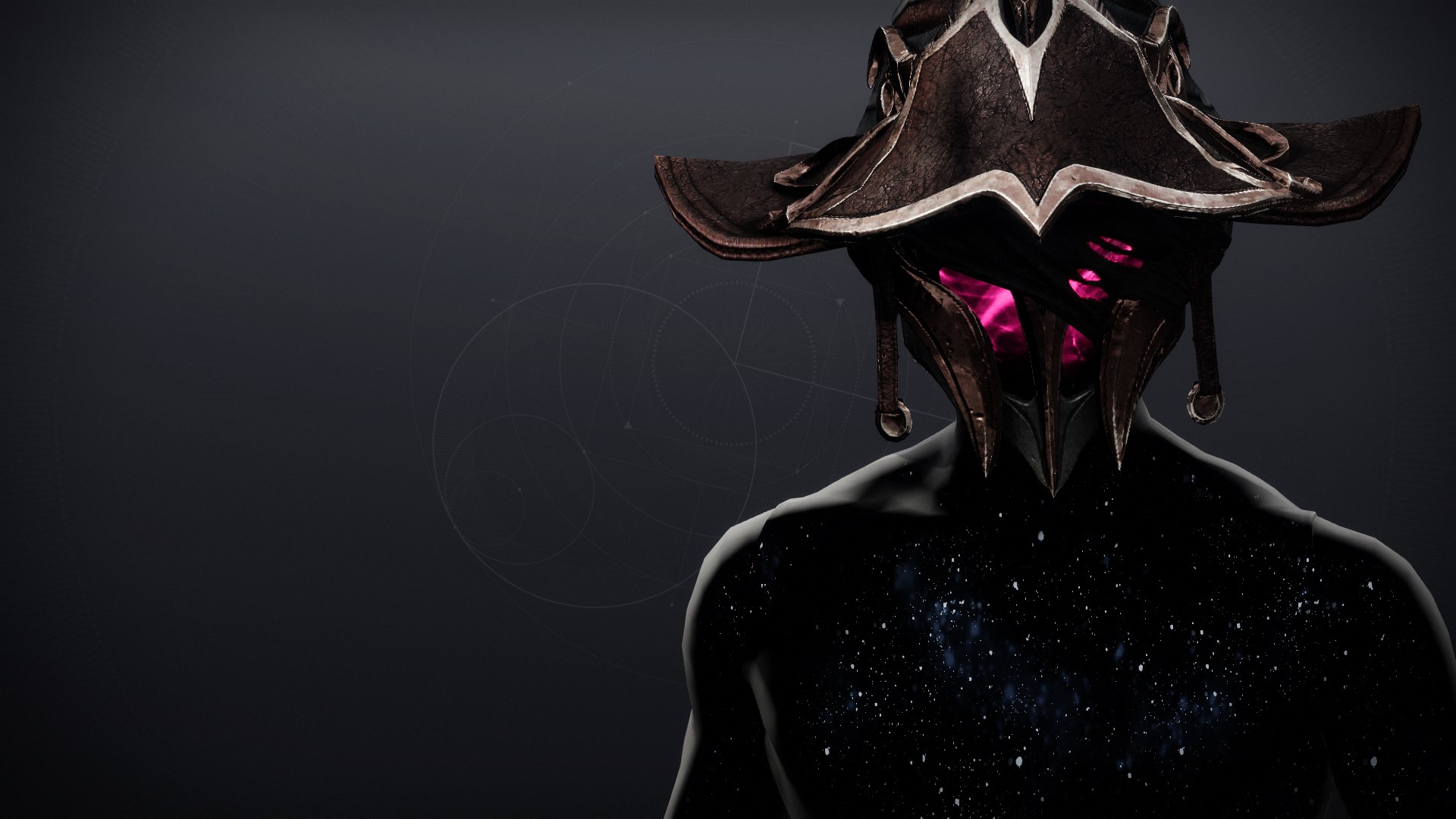 An in-game render of the Cursed Arcana Hood.