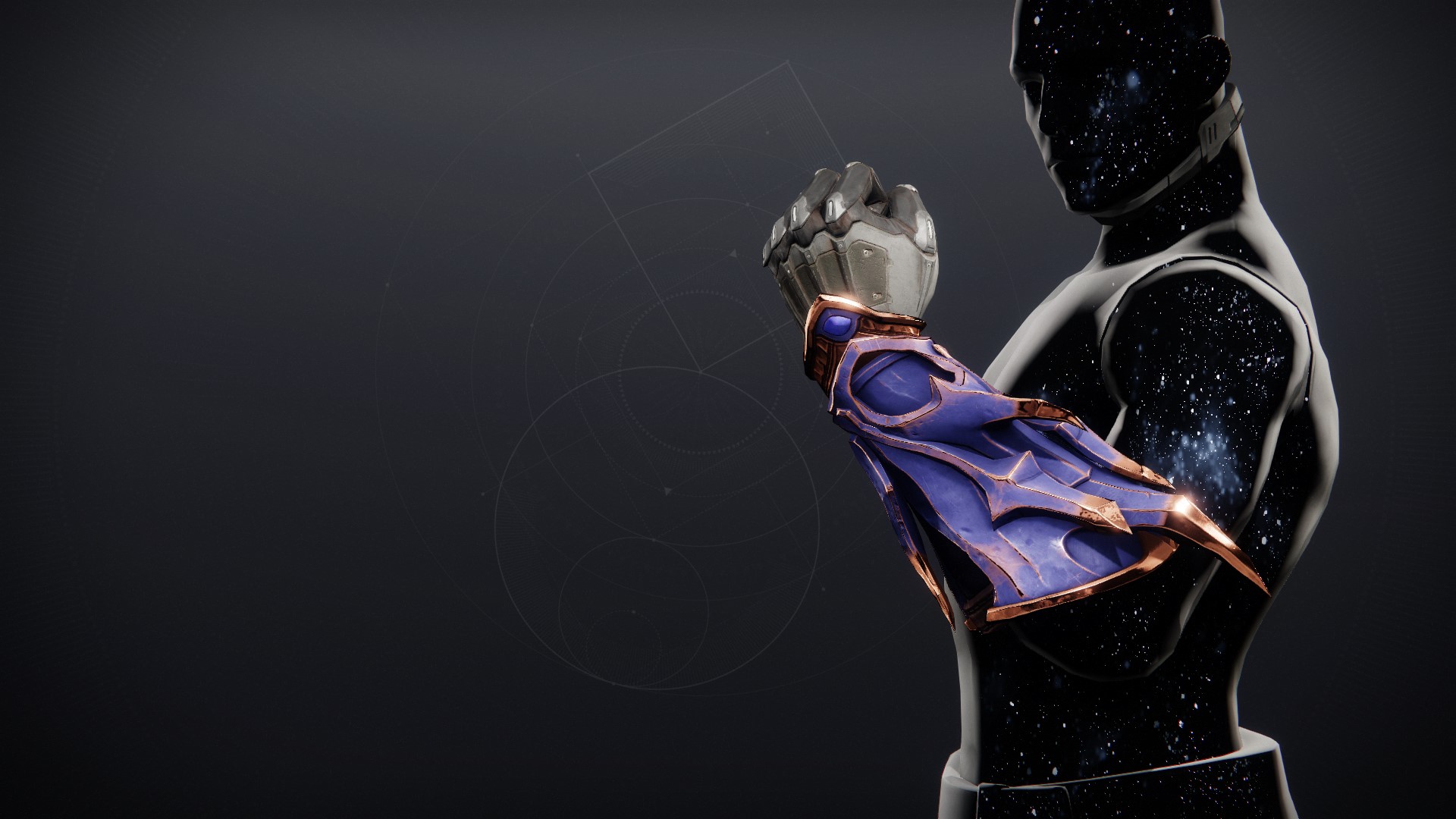 An in-game render of the Anthemic Invocation Gloves.
