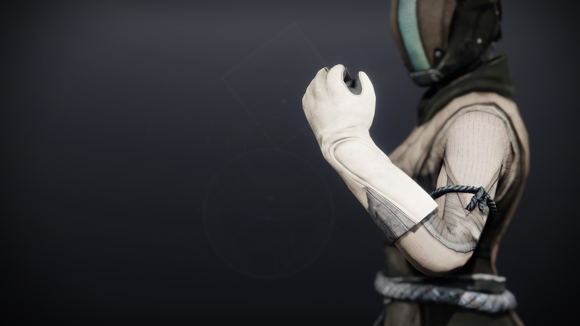 An in-game render of the Solstice Gloves (Renewed).