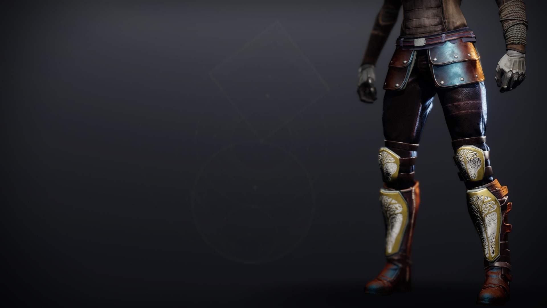 An in-game render of the Iron Truage Boots.