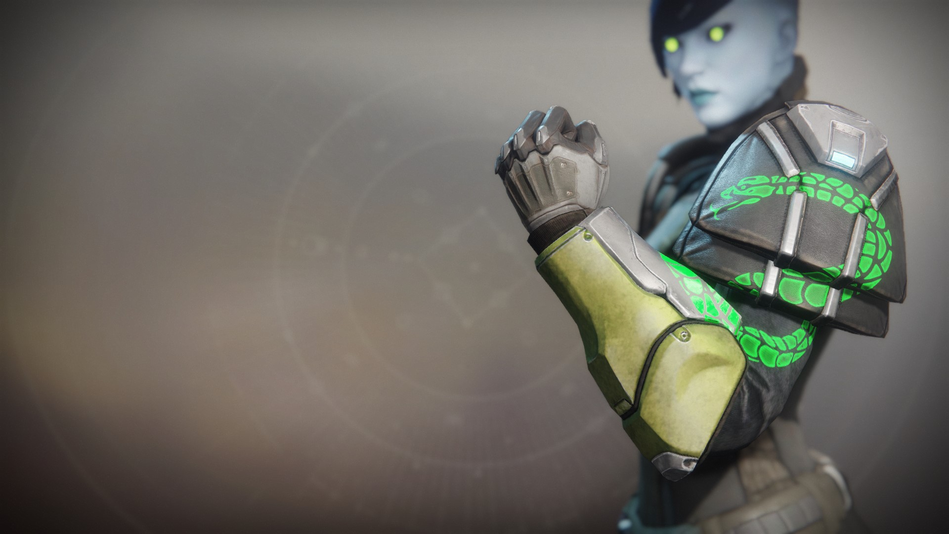 An in-game render of the Illicit Reaper Gauntlets.
