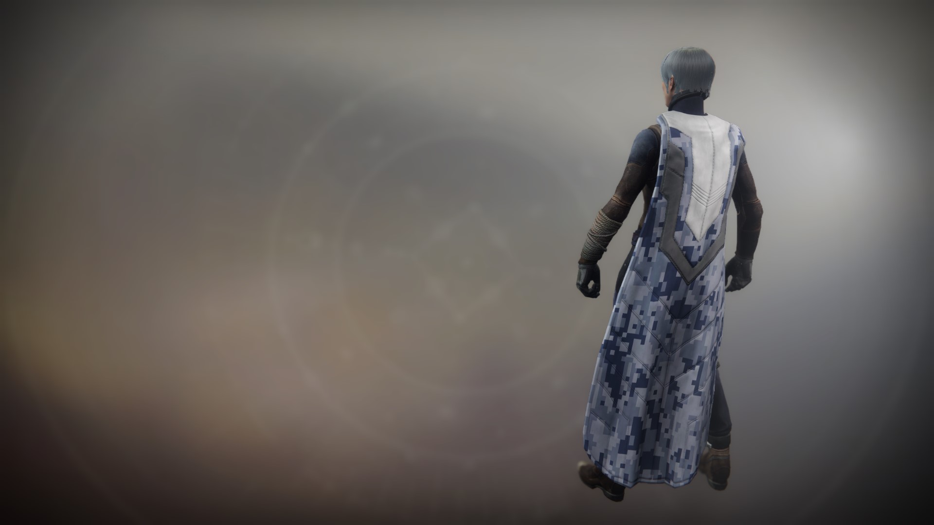 An in-game render of the BrayTech Winter Cloak.