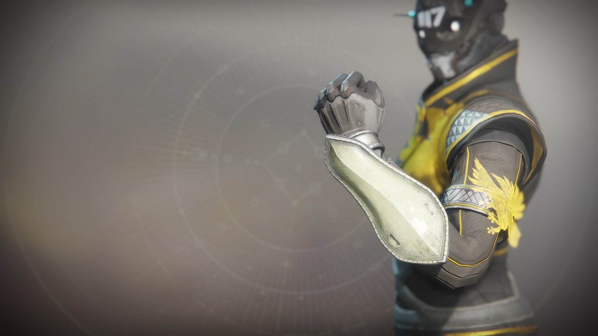 An in-game render of the Gensym Knight Gloves.