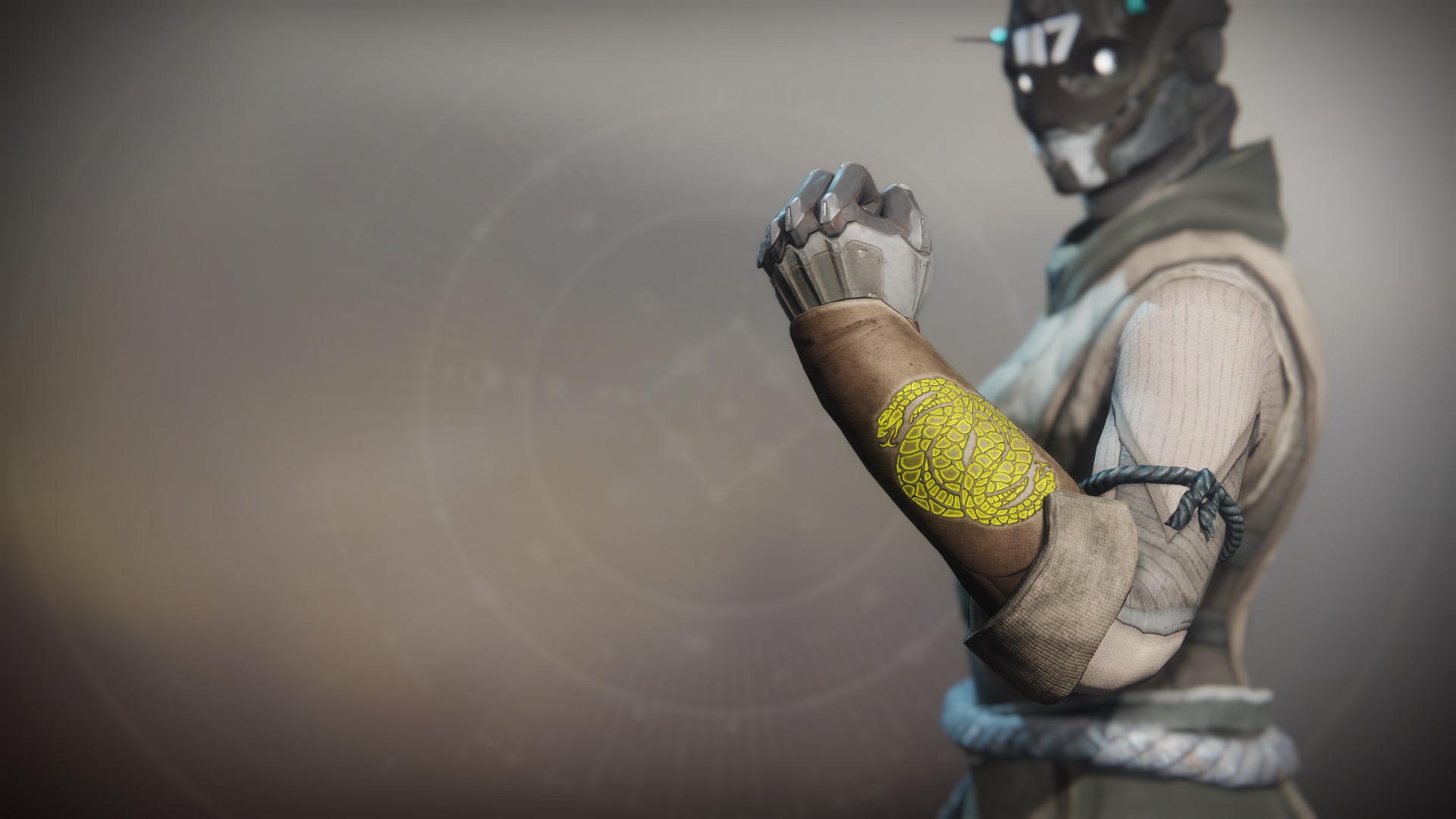 An in-game render of the Illicit Sentry Gloves.