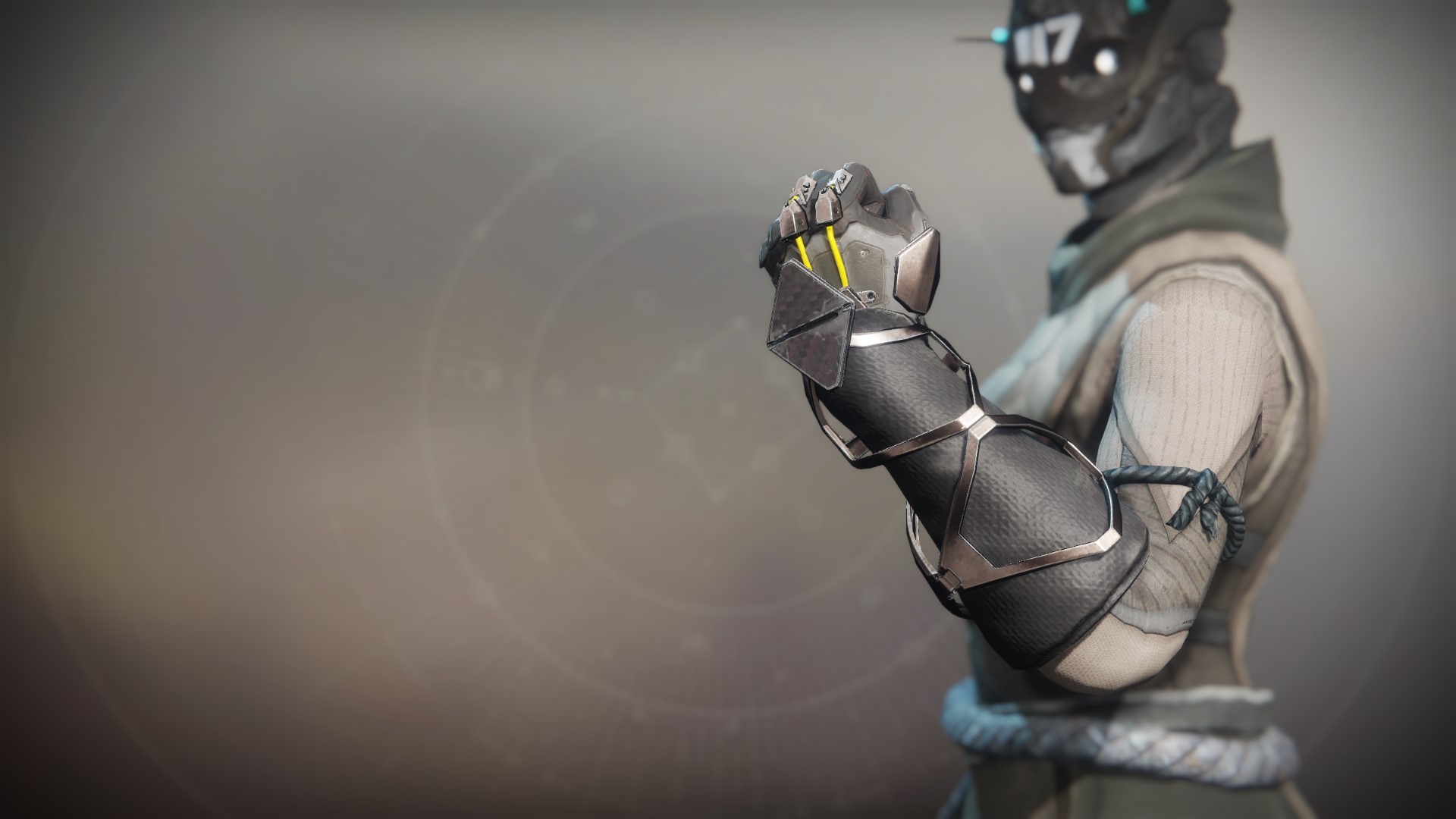 An in-game render of the Yuga Sundown Gloves.