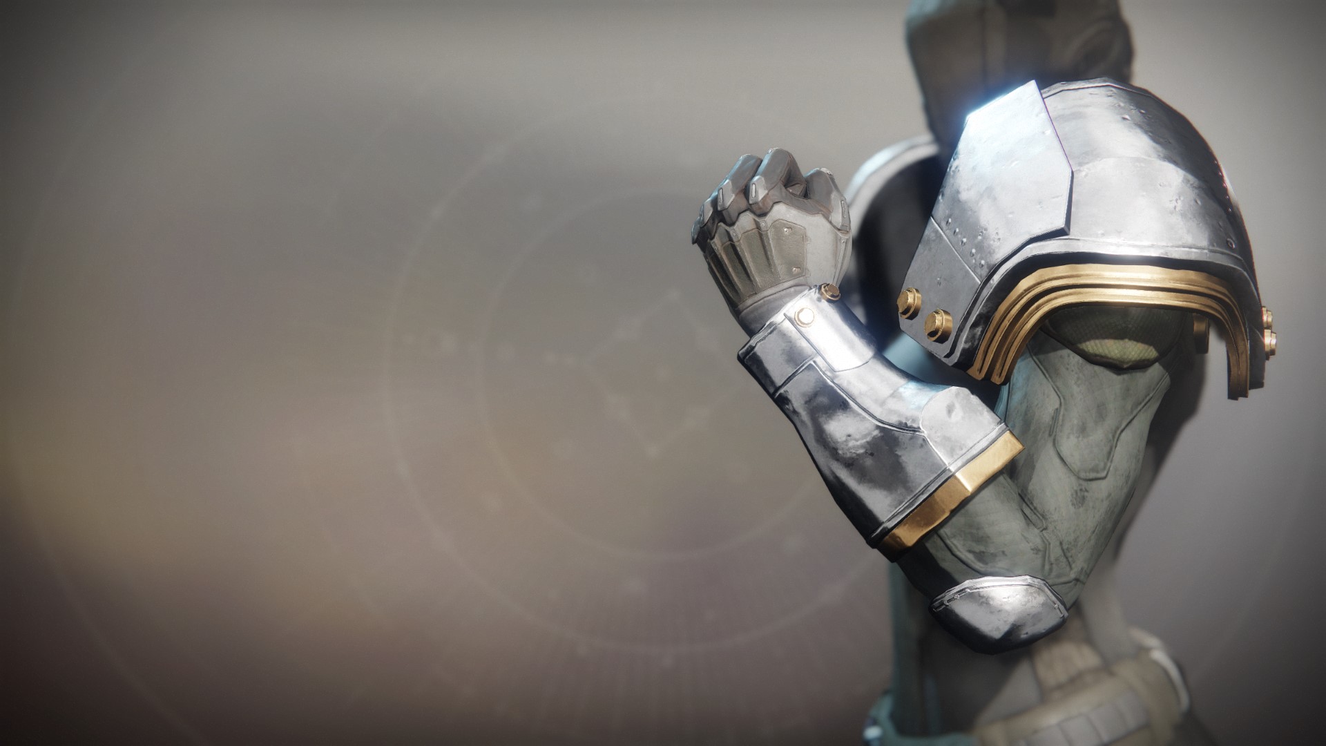 An in-game render of the Lustrous Chromite Gauntlets.