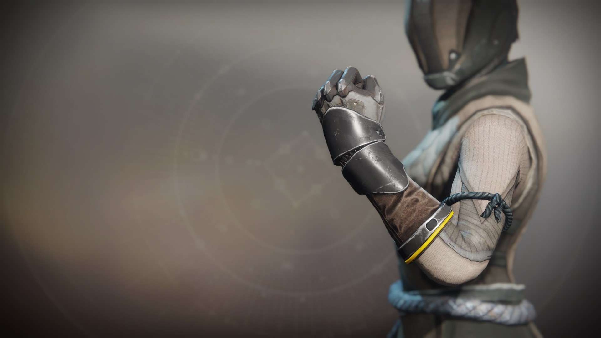 An in-game render of the Seventh Seraph Gloves.