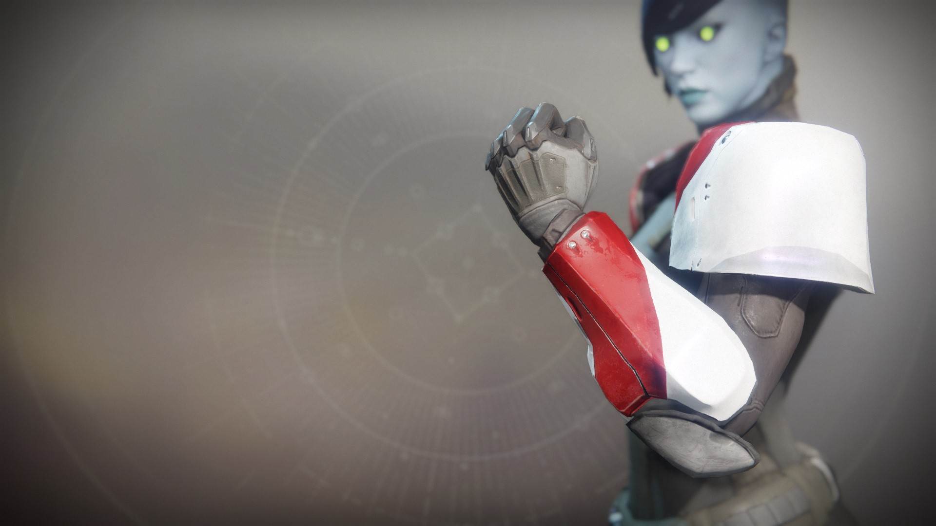 An in-game render of the Brave Titan Gauntlets.