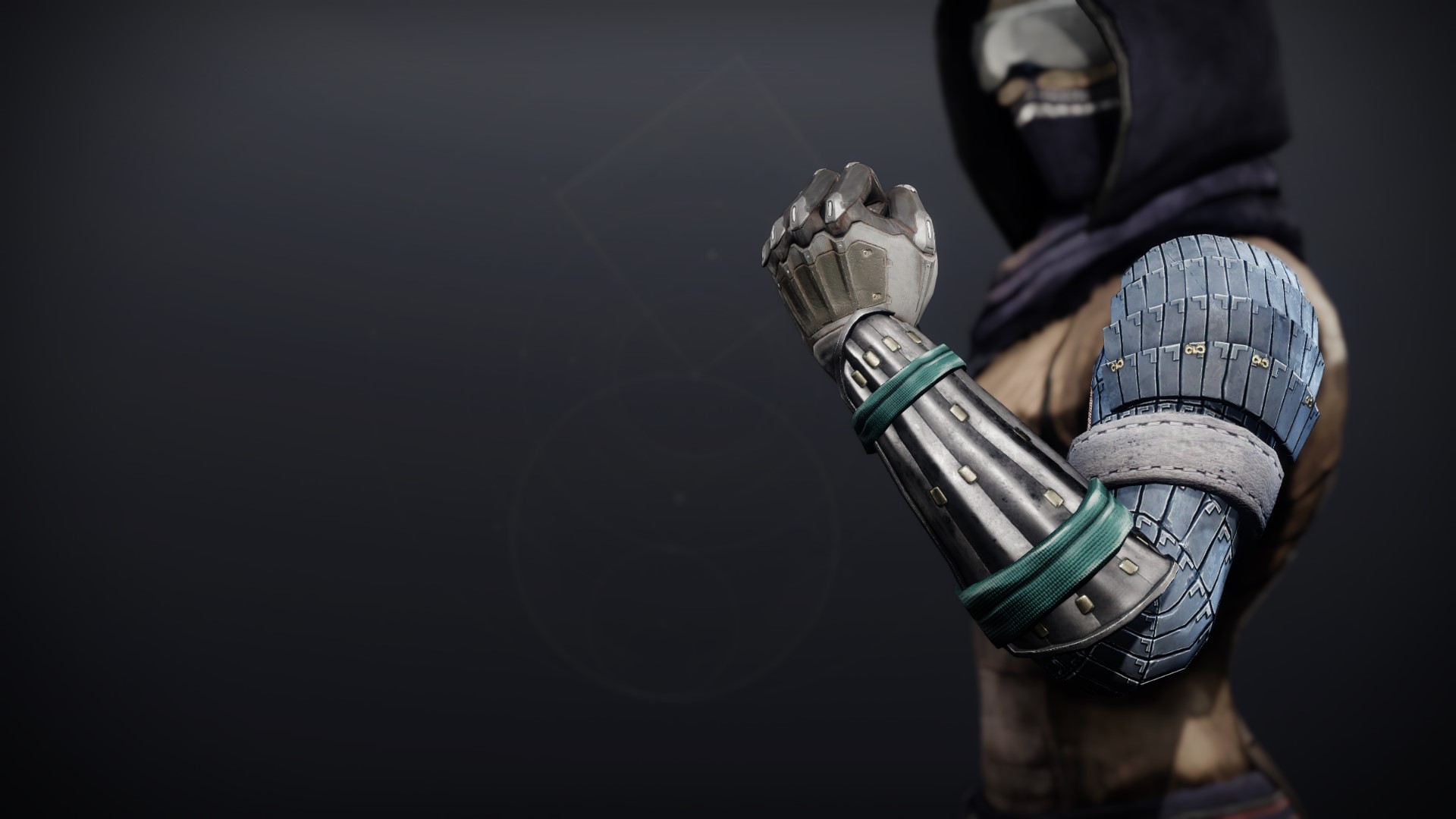An in-game render of the Iron Symmachy Grips.